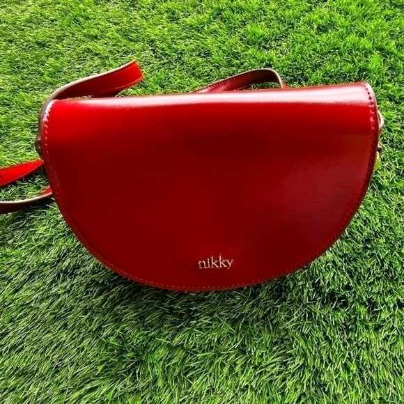 Nikky womens mini bag cross body gorgeous bag, color red  width 8, length 7inche - Picture 5 of 11